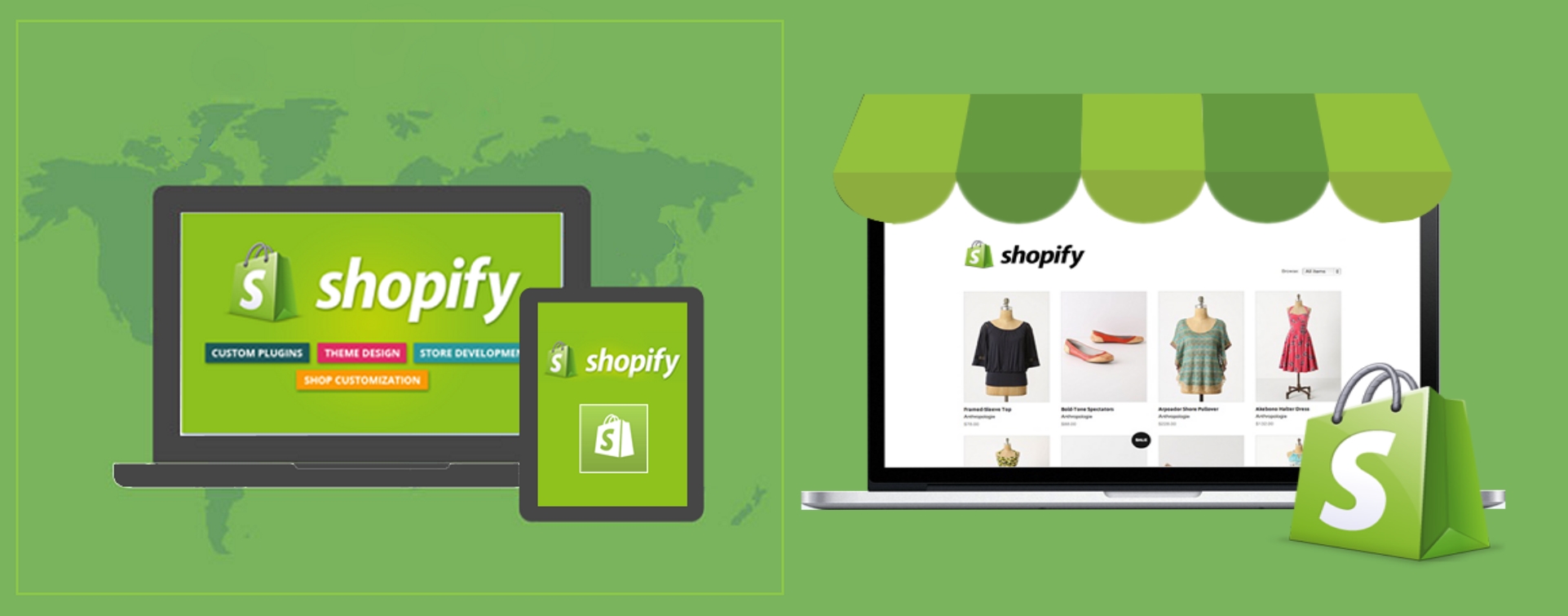 Shopify development themes and customization